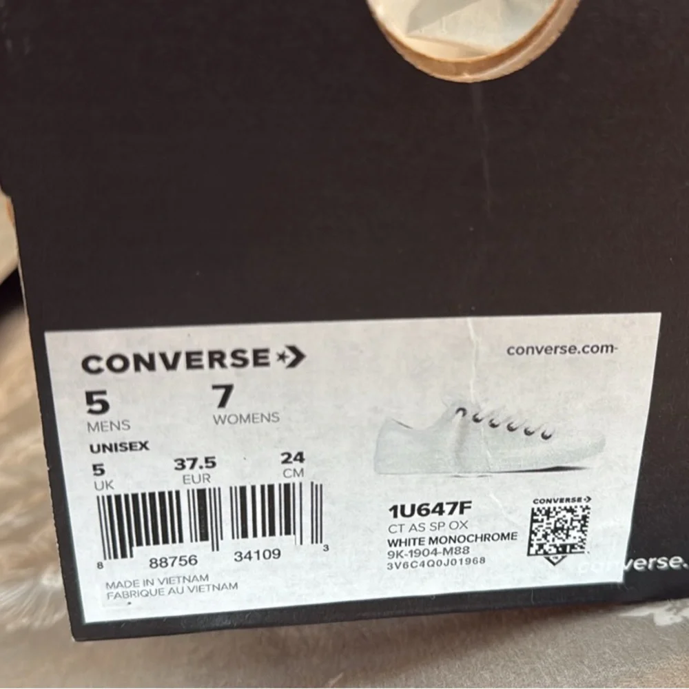 Converse Women's White Sneakers - Picture 3 of 3